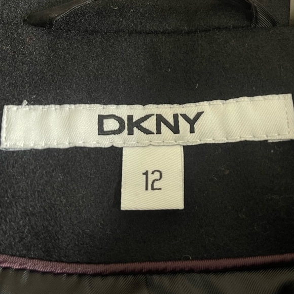 DKNY Wool Blend Double Breasted Pea Coat - Picture 4 of 8